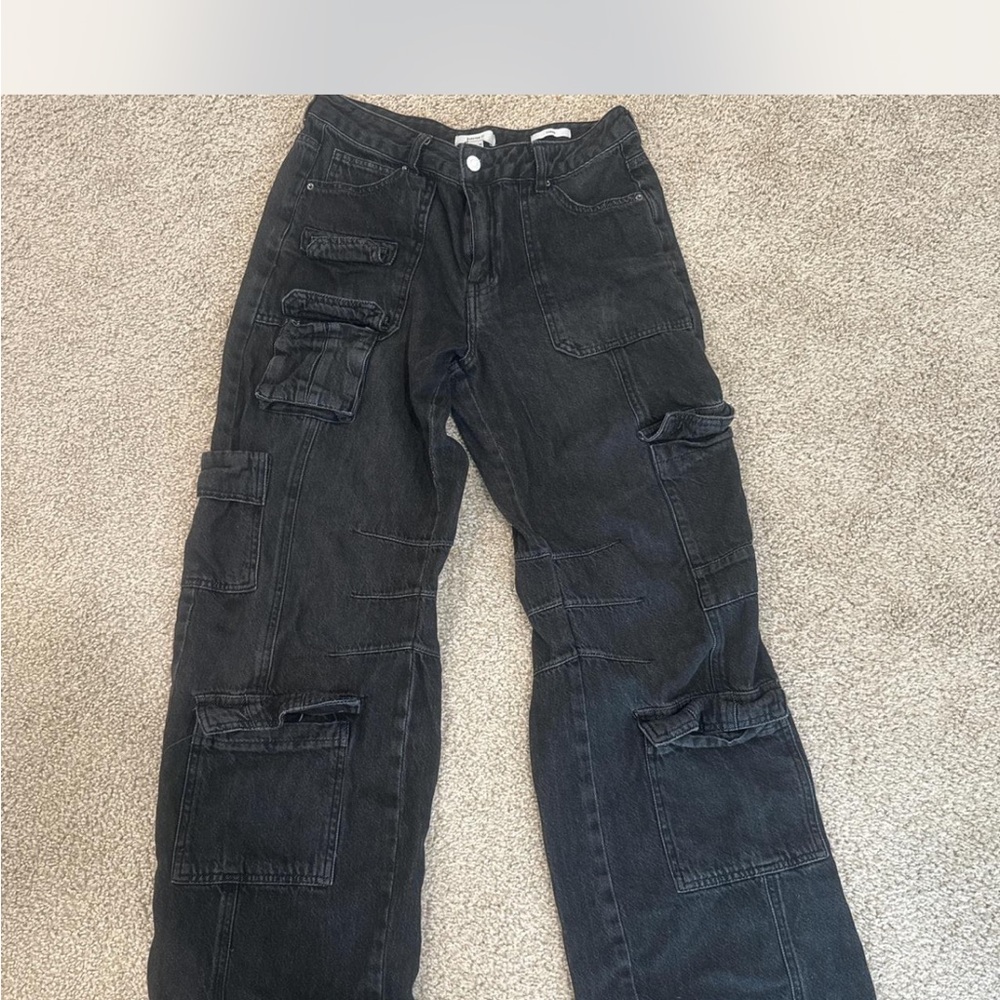Cargo Dark Denim Pants
